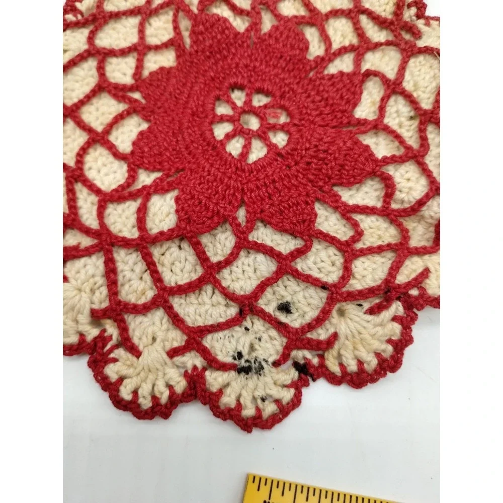 Lot Of 4 Vintage Crocheted Handmade Kitchen Pot Holders